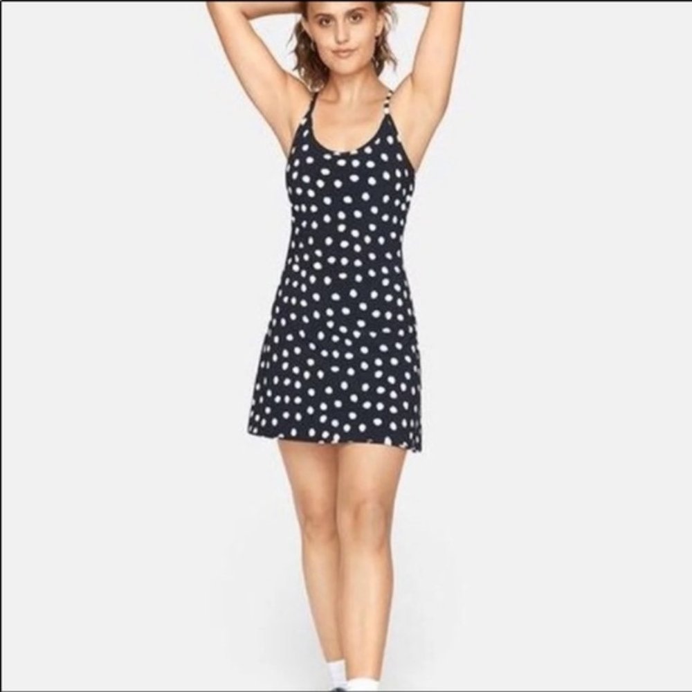 Outdoor Voices Polka Dot Exercise Dress, Small